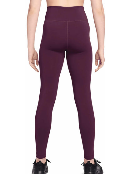 LEGGINGS NIKE ONE DA BAMBINA BORDEAUX