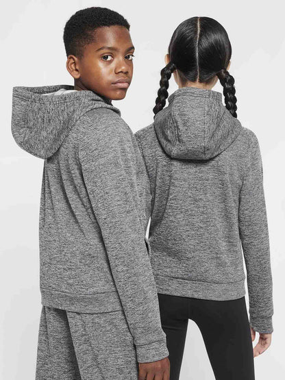 FELPA CON CAPPUCCIO THERMA FIT NIKE DA JUNIOR GRIGIO