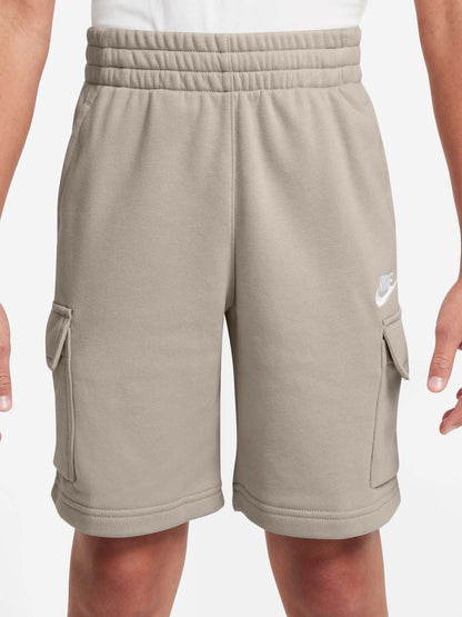 Nike Sportswear Club, shorts cargo unisex bambino crema