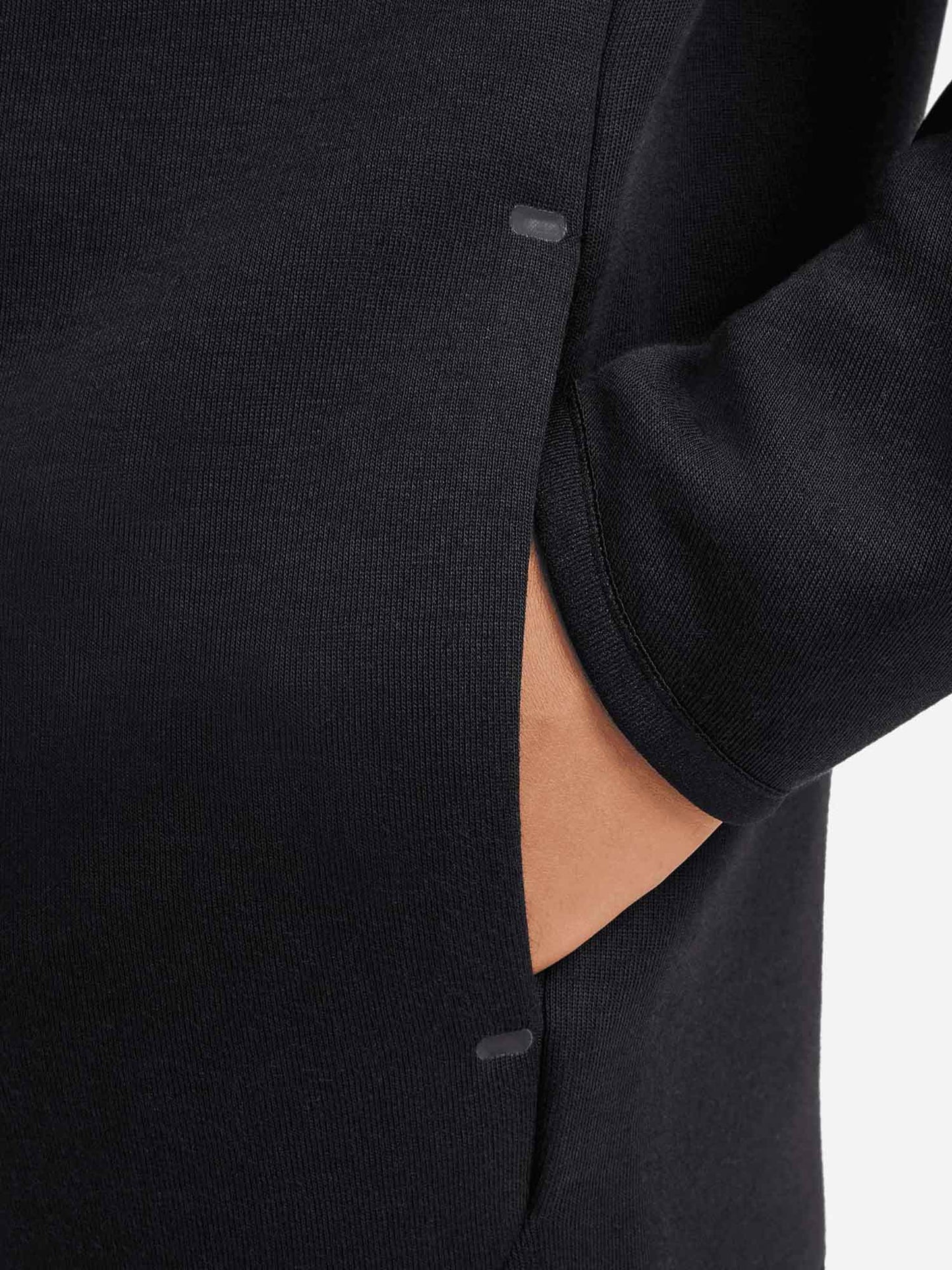 FELPA TECH CON CAPPUCCIO NIKE DA BAMBINO NERO