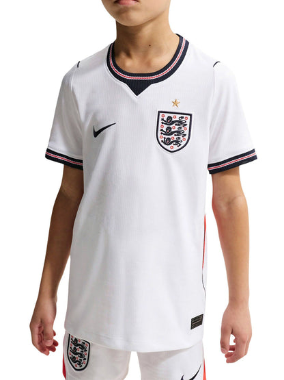 Nike England 2026 Home, t-shirt bianca unisex bambino