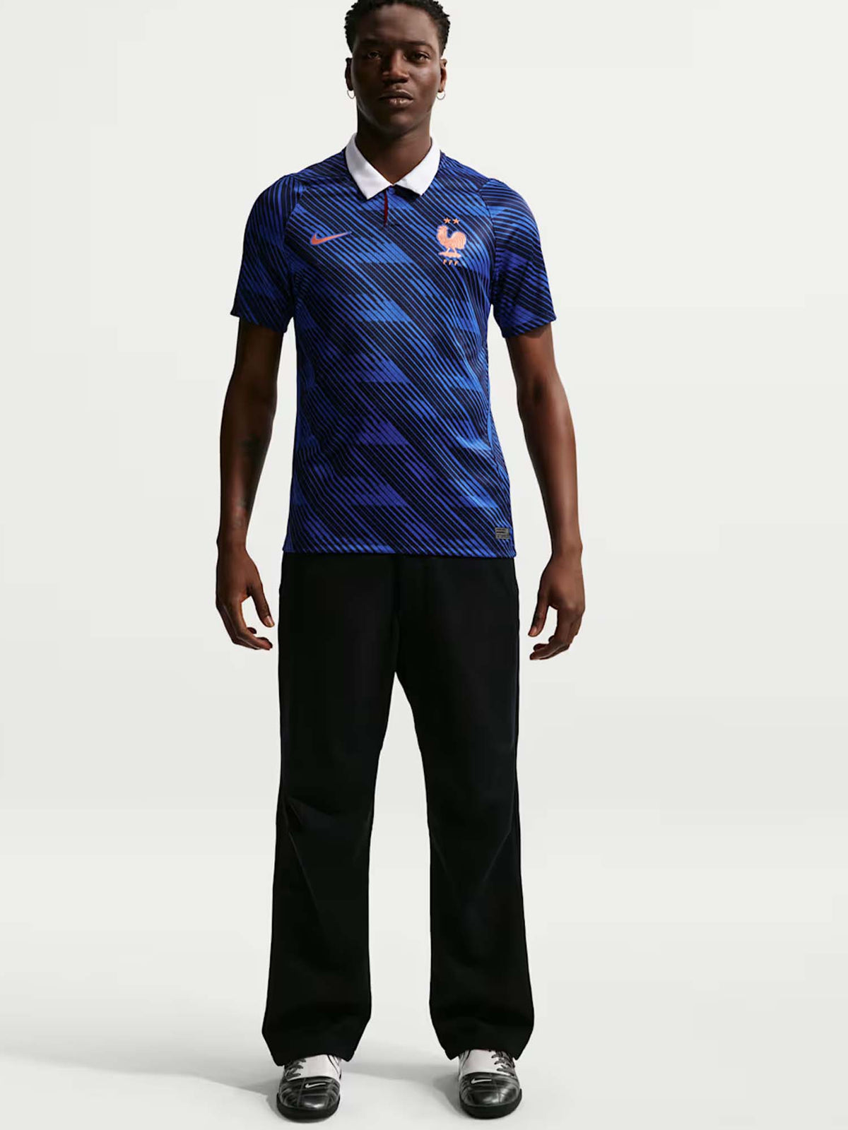 Nike france home t-shirt mm calcio da uomo royal