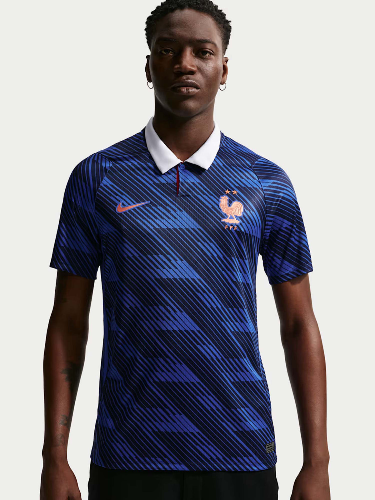 Nike france home t-shirt mm calcio da uomo royal