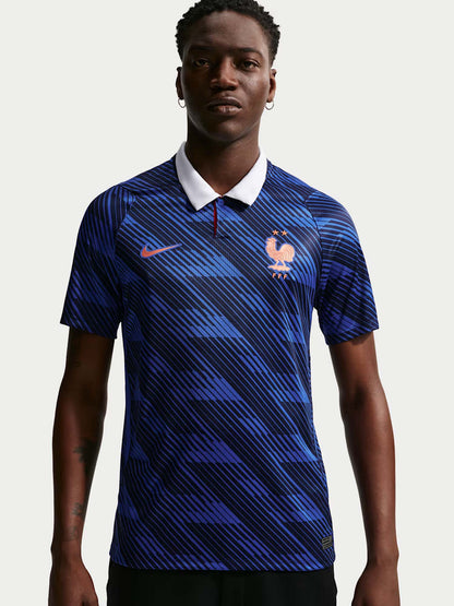 Nike france home t-shirt mm calcio da uomo royal