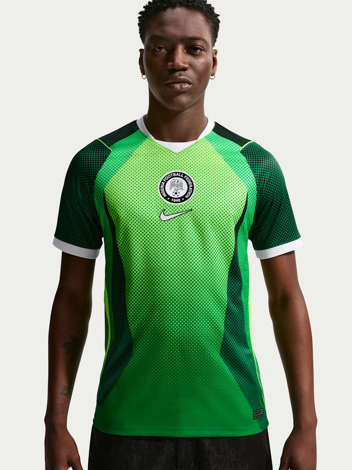 Nike nigeria home t-shirt mm calcio da uomo verde