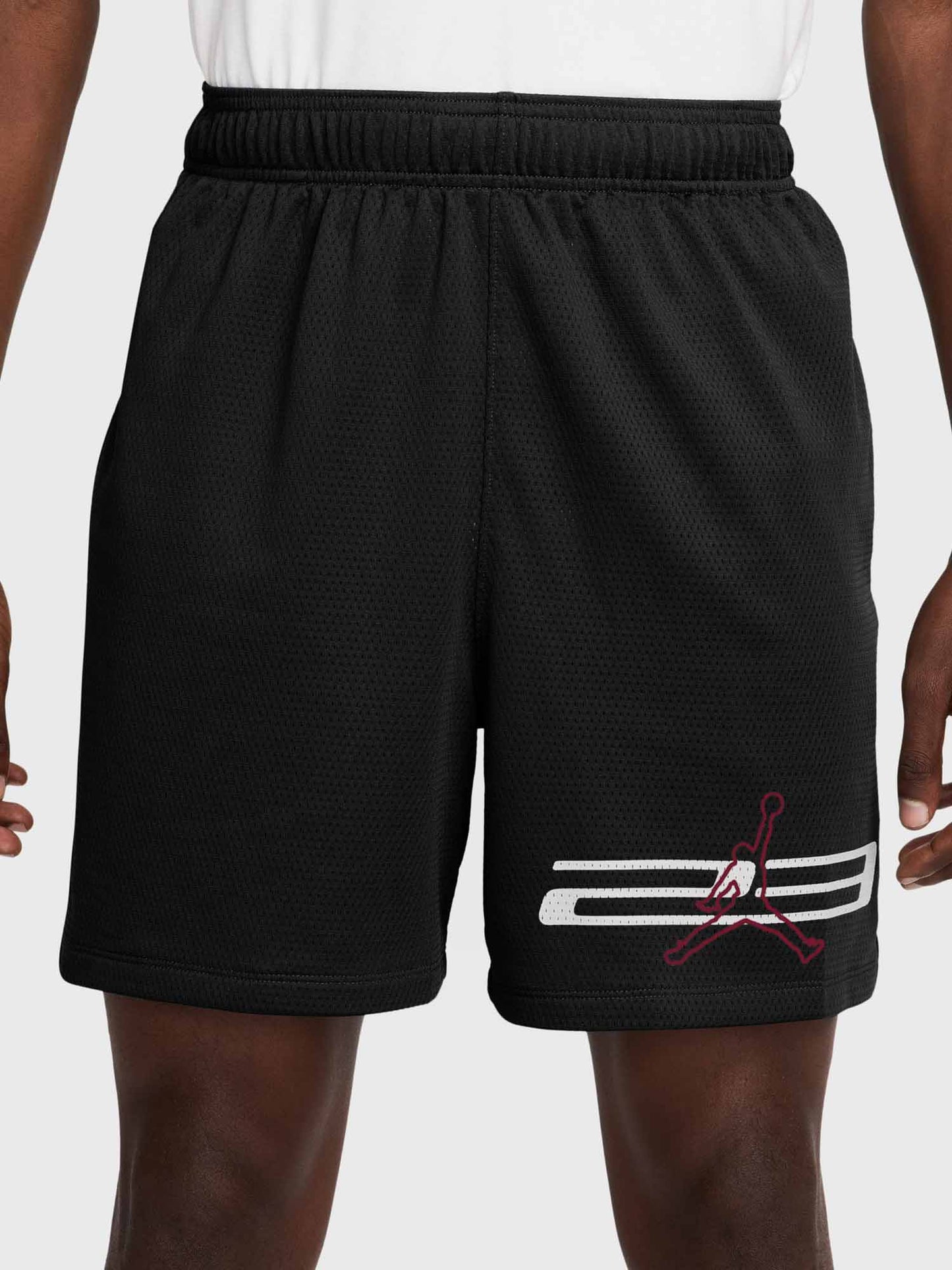 Short Jordan da uomo nero per prestazioni sportive e stile versatile
