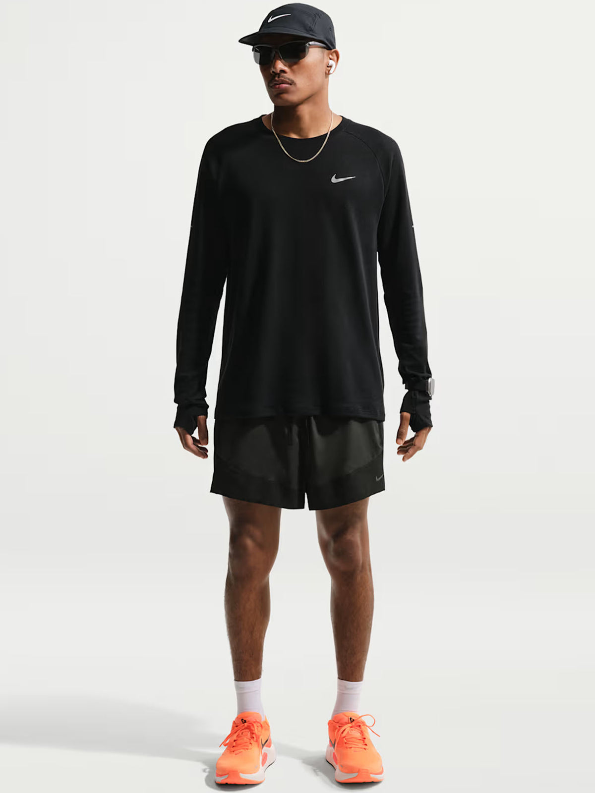 Nike short 5BF running da uomo nero