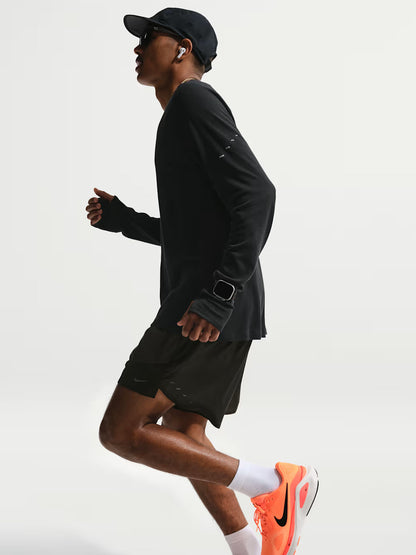 Nike Stride Plus, shorts da running uomo in grigio