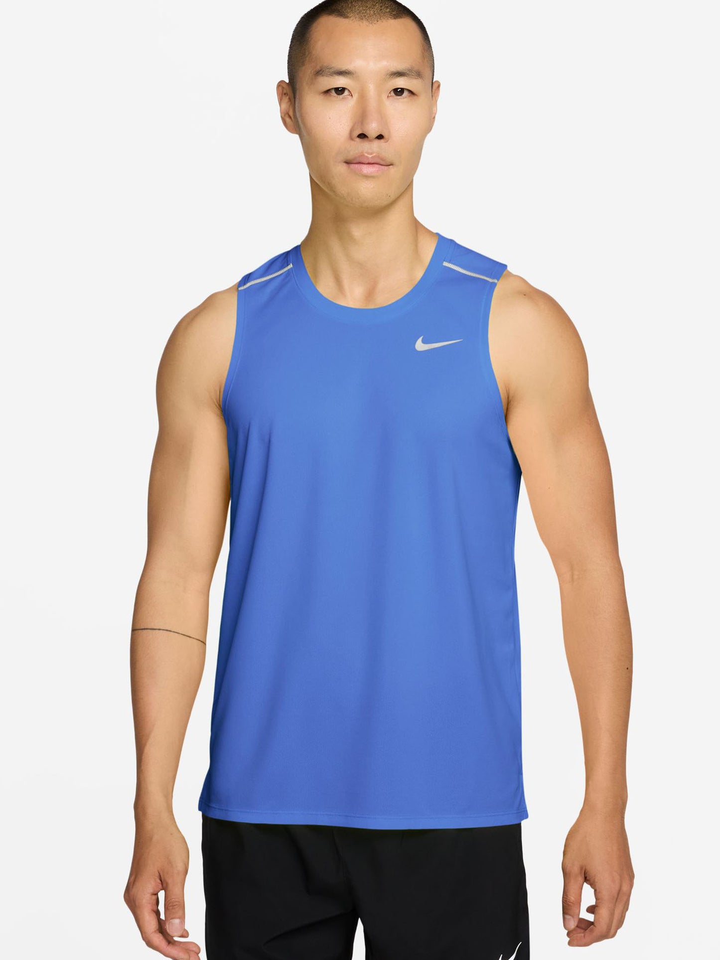 Canotta Nike Miler da uomo blu per running e allenamento