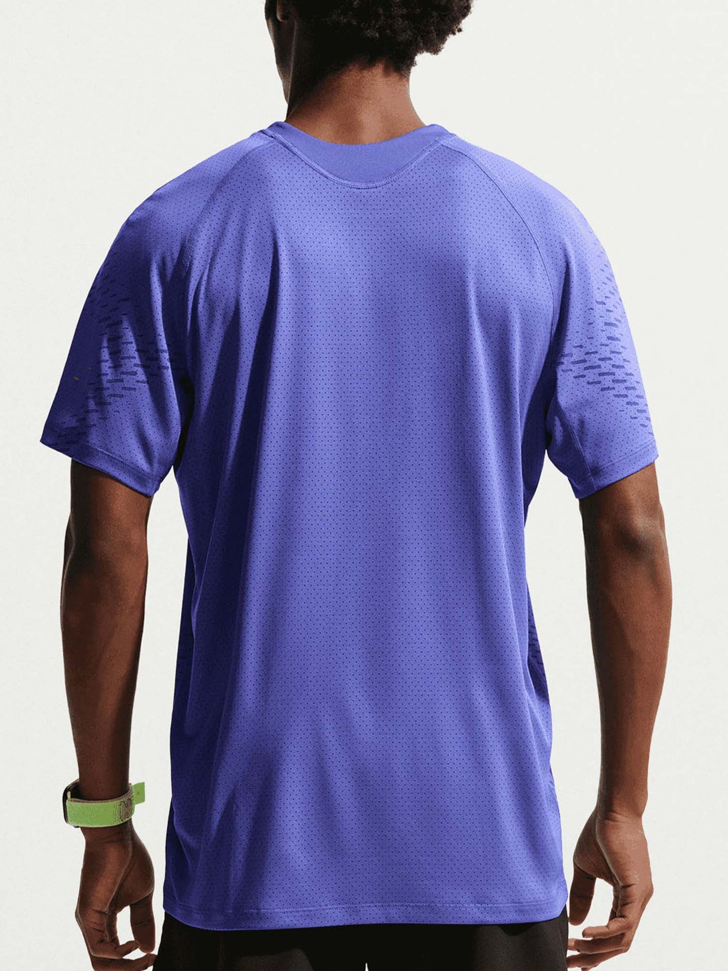 Nike Stride Plus, t-shirt running da uomo blu