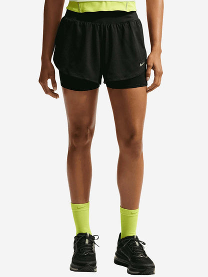 Nike short 2IN1 running da donna nero