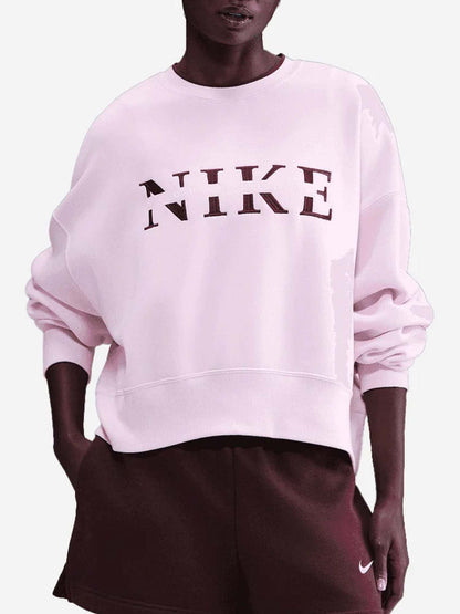 FELPA GIROCOLLO NIKE DA RAGAZZA ROSA