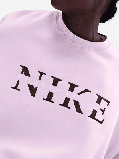 FELPA GIROCOLLO NIKE DA RAGAZZA ROSA