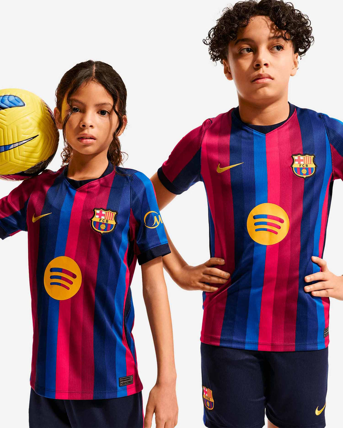 Nike barcellona home t-shirt mm calcio da bambino/a rosso blu