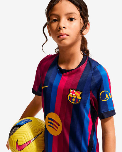 Nike barcellona home t-shirt mm calcio da bambino/a rosso blu