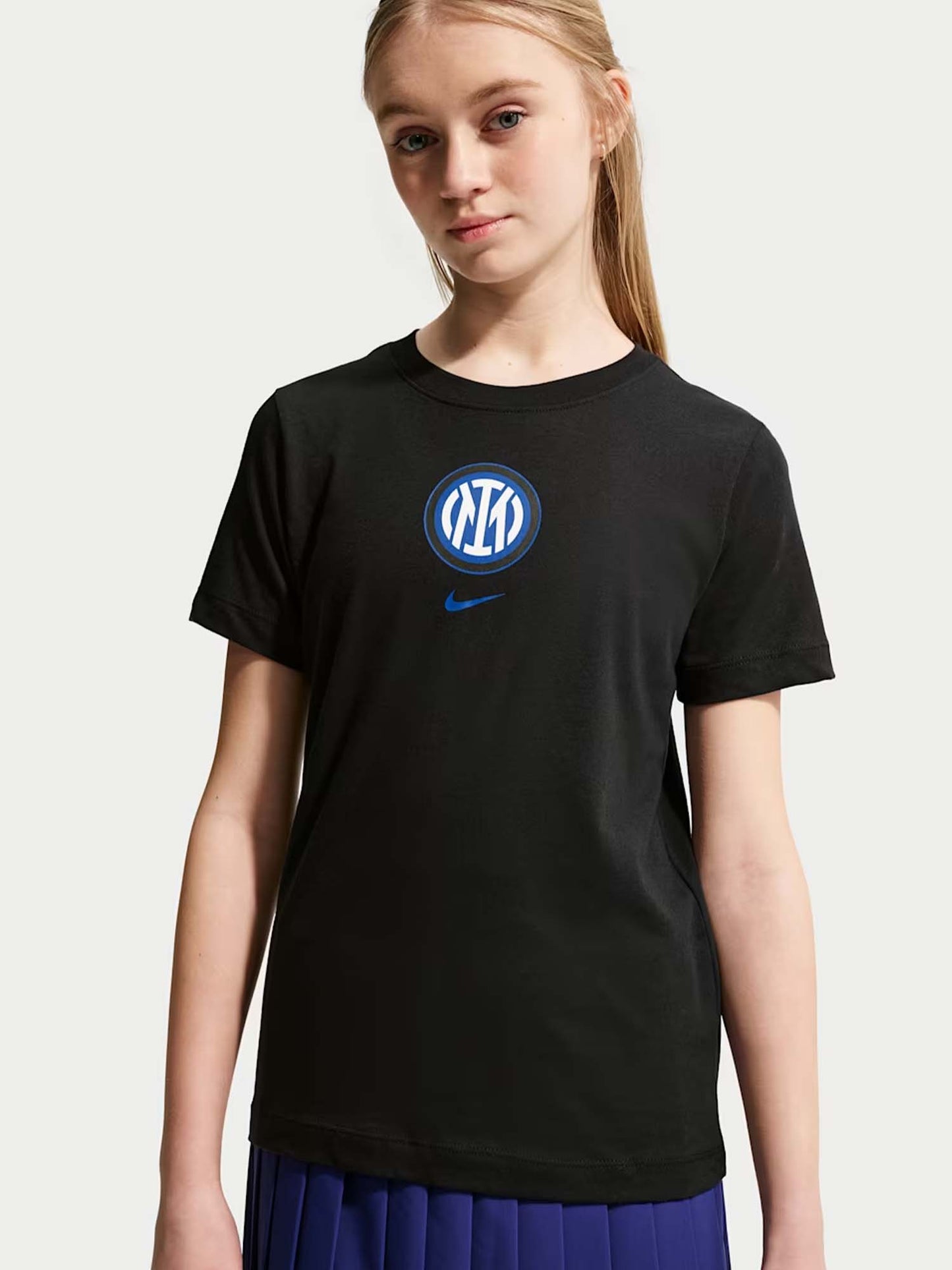 Nike Inter, t-shirt Unisex bambino nera