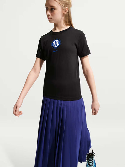 Nike Inter, t-shirt Unisex bambino nera