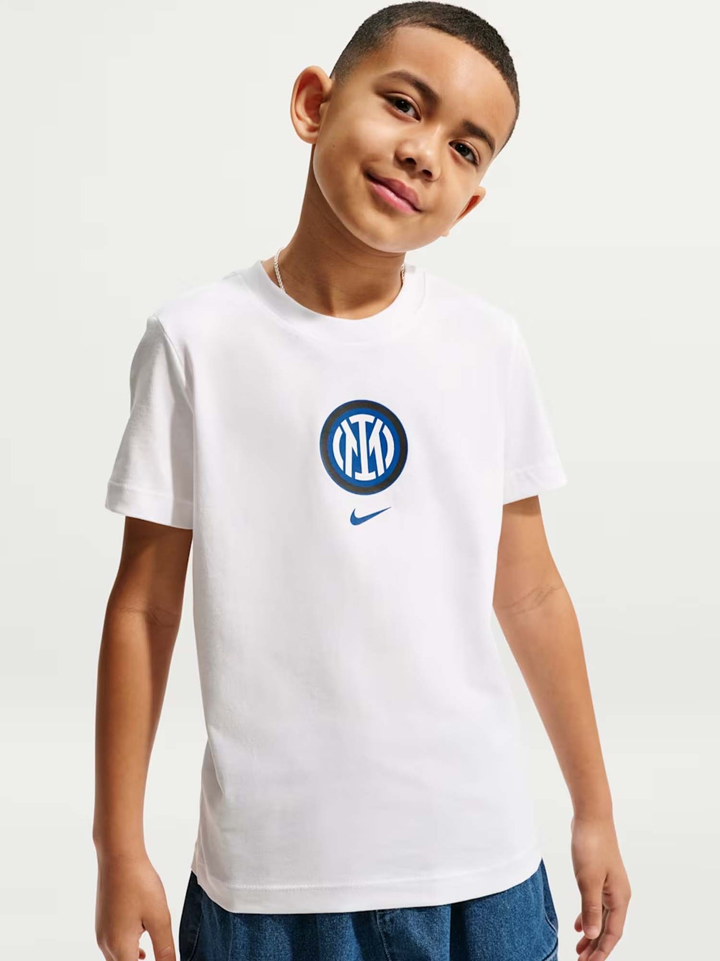 Nike Inter, t-shirt Unisex bambino bianca