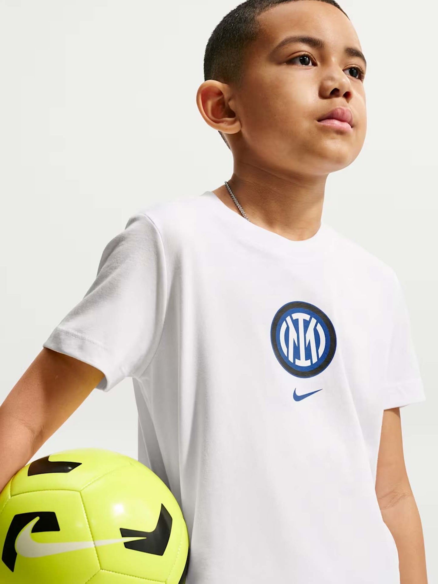 Nike Inter, t-shirt Unisex bambino bianca