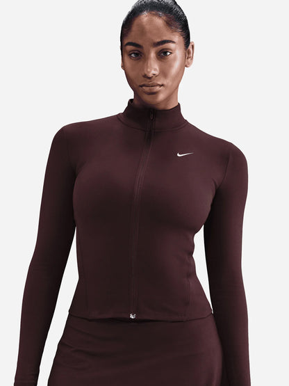 MAGLIA TRAINING CON ZIP A TUTTA LUNGHEZZA NIKE DA DONNA BORDEUAX