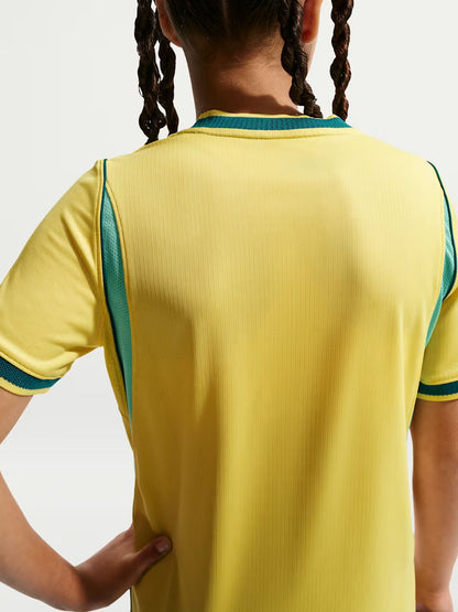 T-shirt Nike Brasile Home gialla per bambini unisex