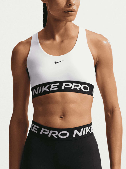 Nike Pro 365, canotta sportiva donna bianca leggera e traspirante