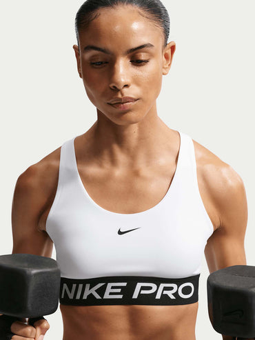 Nike Pro 365, canotta sportiva donna bianca leggera e traspirante