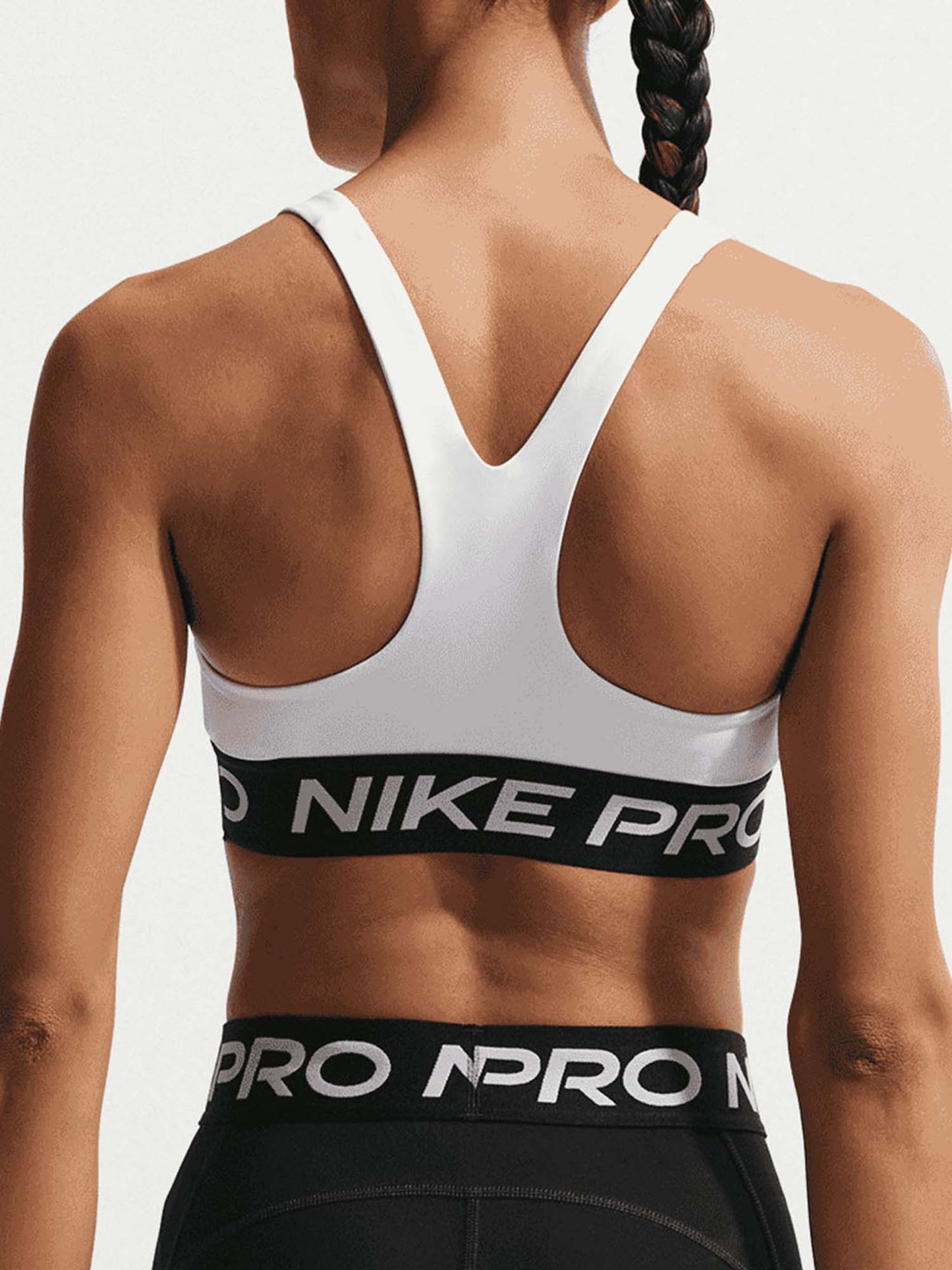 Nike Pro 365, canotta sportiva donna bianca leggera e traspirante