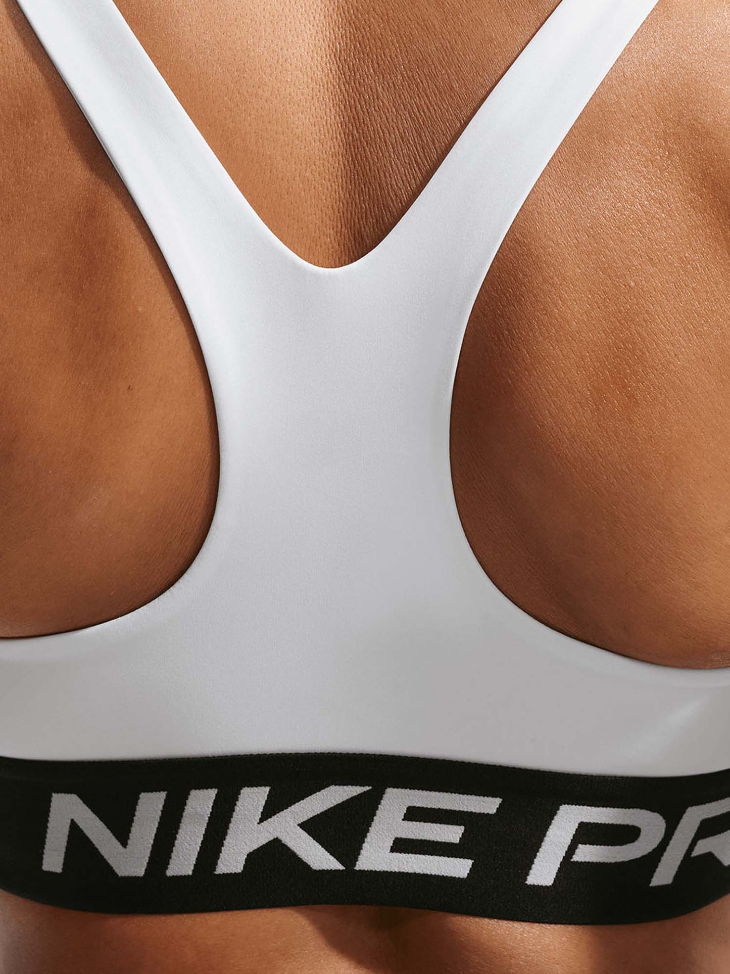 Nike Pro 365, canotta sportiva donna bianca leggera e traspirante
