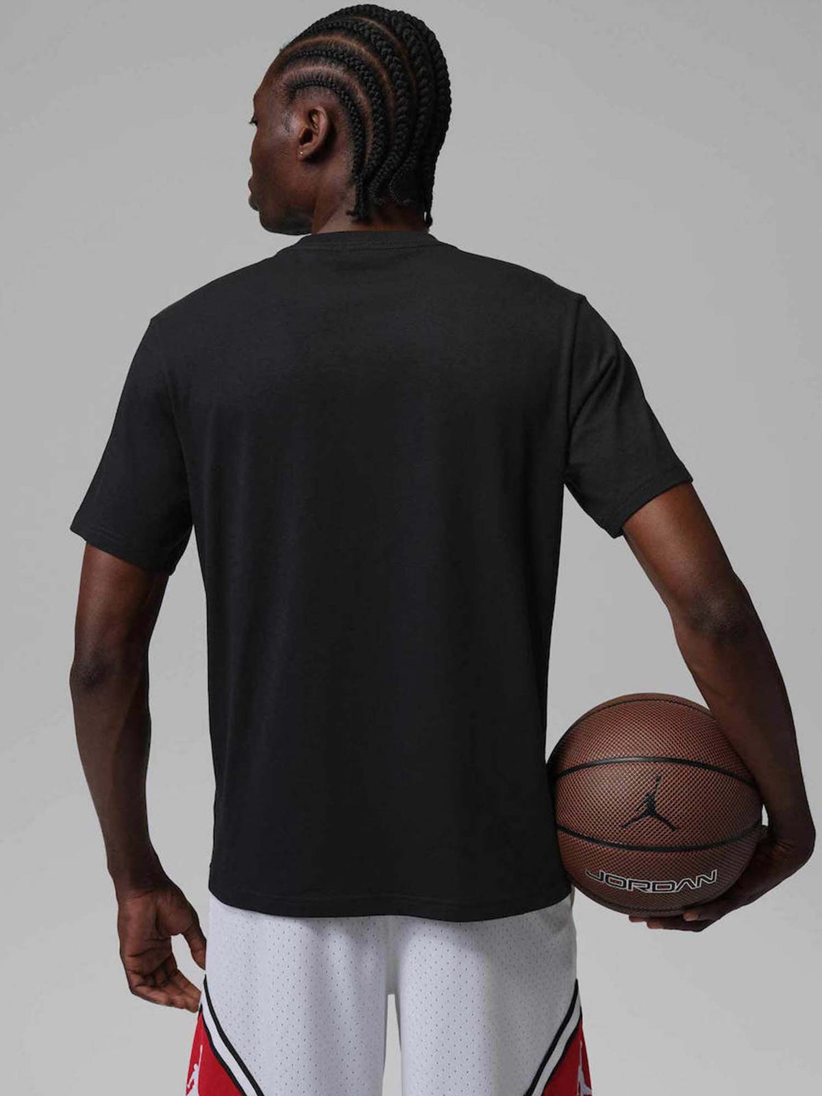 Jordan t-shirt mm basket da uomo nero