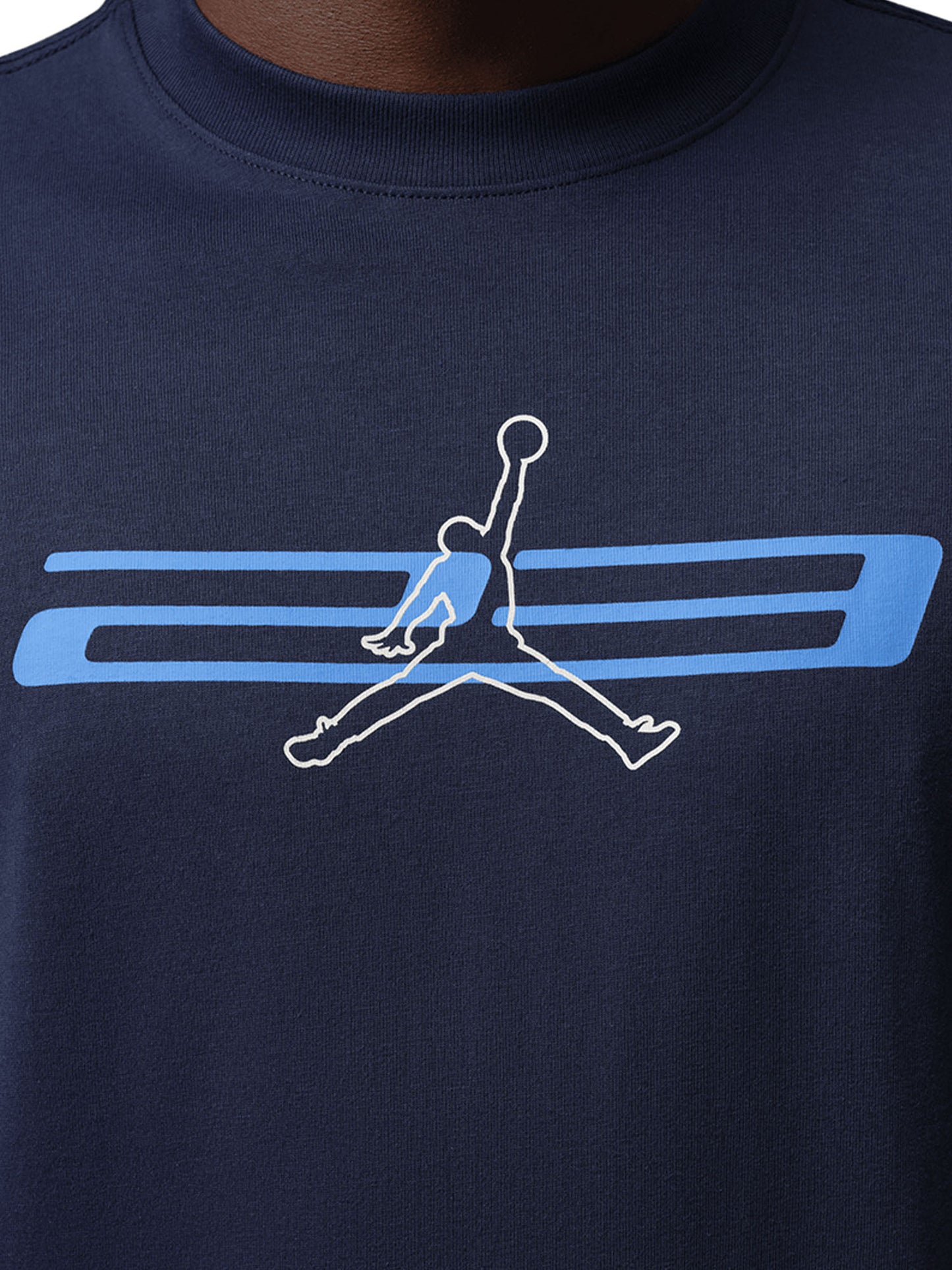 T-shirt Nike Jordan Athletic da uomo blu per basket