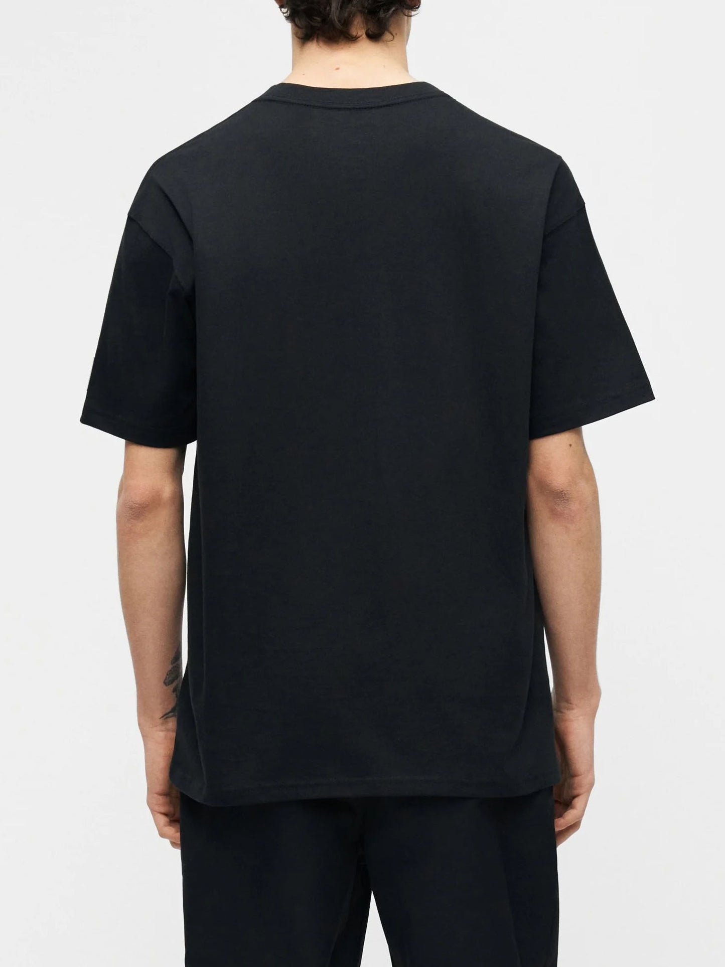 Nike Air T-shirt uomo in cotone nero dal comfort quotidiano