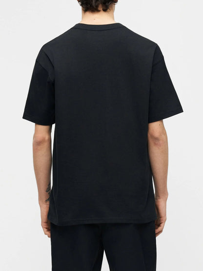 Nike Air T-shirt uomo in cotone nero dal comfort quotidiano