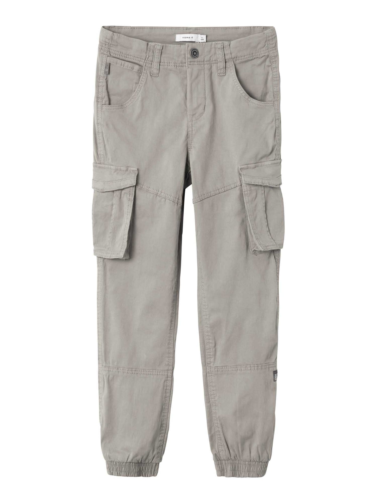 Pantaloni cargo Name It regular fit in cotone beige per bambino e bambina