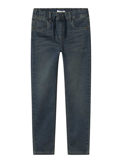 Jeans slim fit Name It in denim scuro per bambino unisex