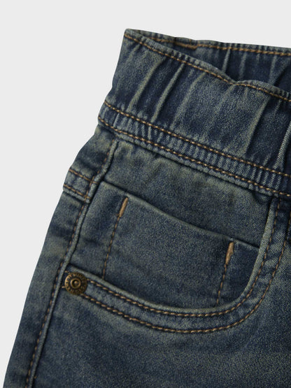 Jeans slim fit Name It in denim scuro per bambino unisex