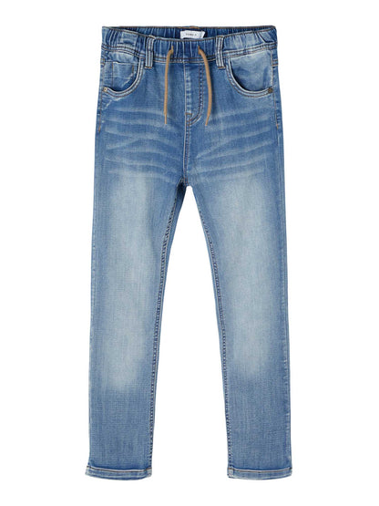 Jeans straight leg unisex bambino in denim chiaro Name It