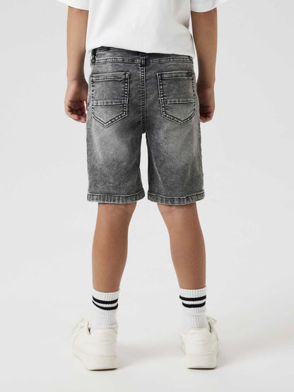Shorts unisex bambino Name It in grigio per la primavera-estate