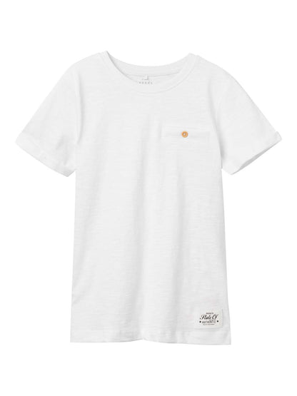 T-shirt Name It Vincent unisex bambino bianca