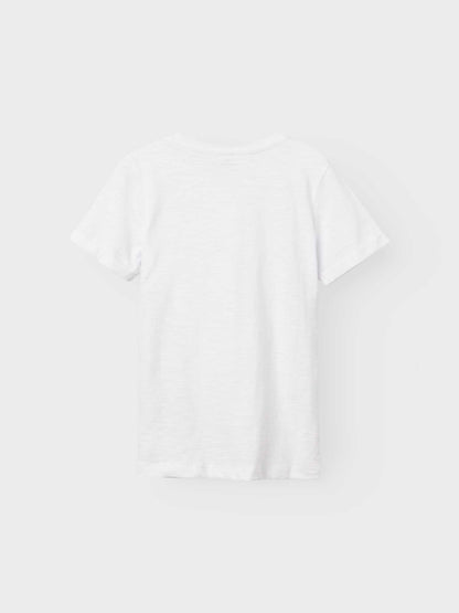 T-shirt Name It Vincent unisex bambino bianca