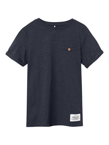T-shirt maniche corte unisex bambino blu Name it Vincent
