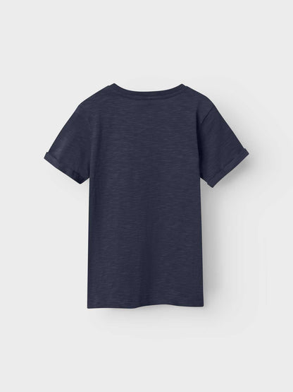T-shirt maniche corte unisex bambino blu Name it Vincent