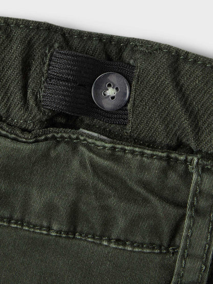 PANTALONE BEN CARGO NAME IT DA BAMBINO VERDE MILITARE