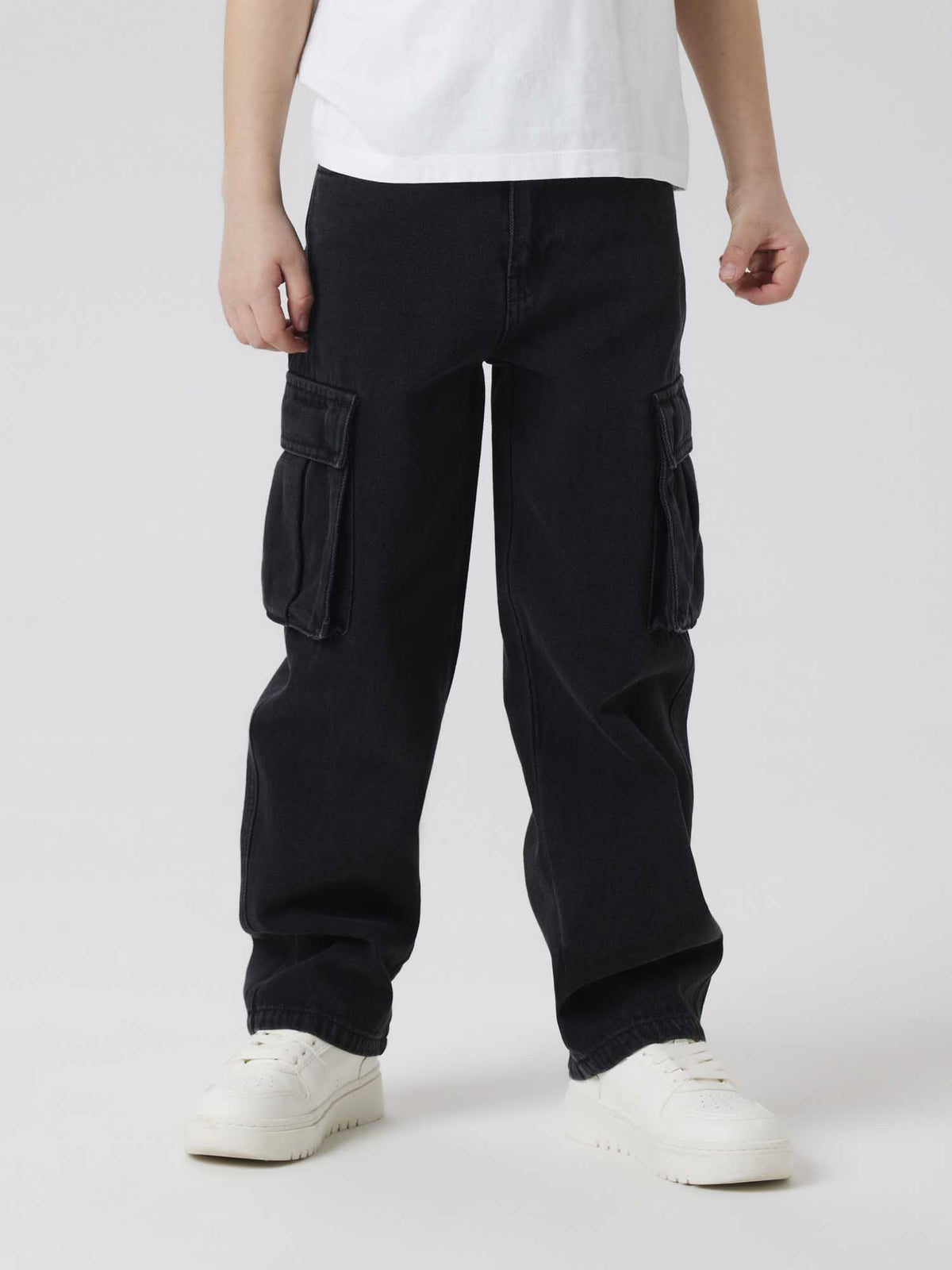Name it ryan cargo jeans da bambino/a nero