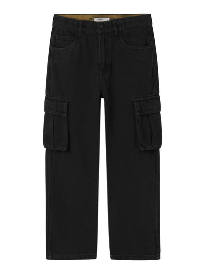 Jeans straight leg Name It con vestibilità dritta unisex bambino nero