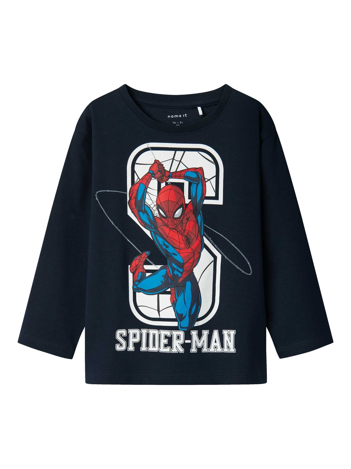 MAGLIA SPIDERMAN NAME IT DA BAMBINO BLU SCURO