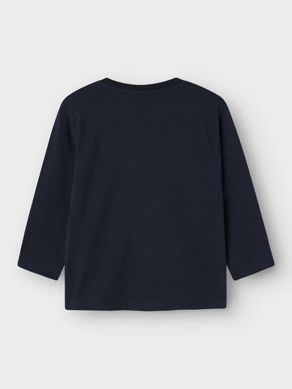 Maglia maniche lunghe Name It con stampa Spiderman blu per bambino