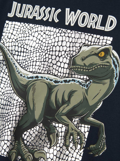 MAGLIA JEWEL JURASSIC MANICA LUNGA NAME IT DA BAMBINO BLU