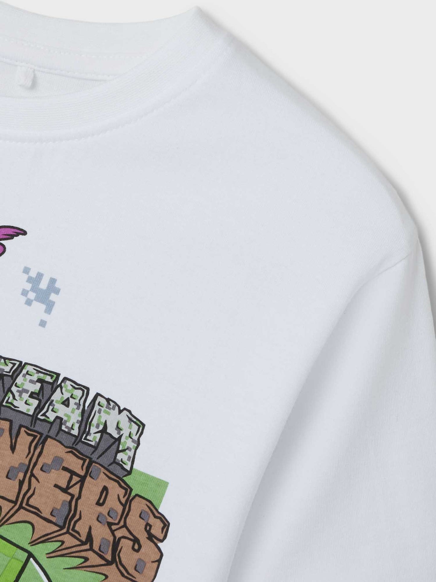 T-SHIRT JAHI MINECRAFT NAME IT DA BAMBINO BIANCO