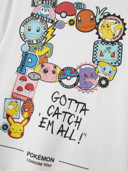 T-SHIRT JENO POKEMON NAME IT DA BAMBINO BIANCO